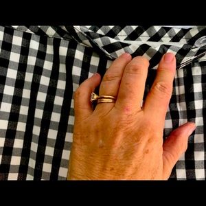 Black and white checked pants